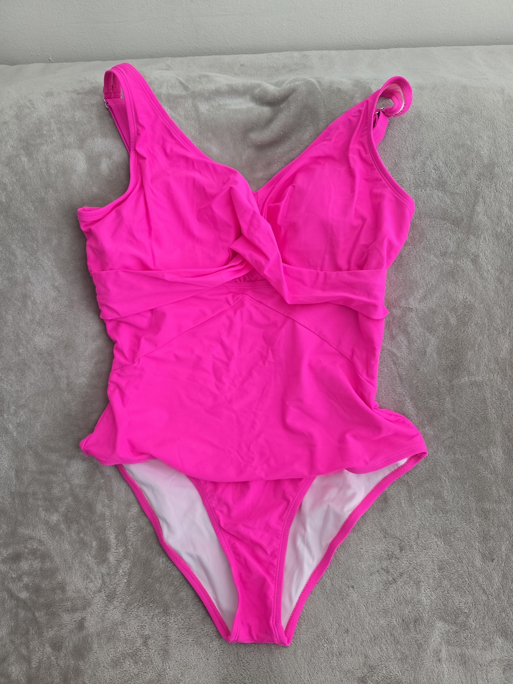Neon Pink One-Piece Swimsuit